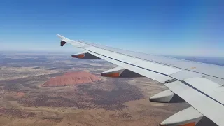 Awesome view of Uluru- Jetstar A320 landing in Uluru/Ayers Rock Connellan Airport [YAYE]