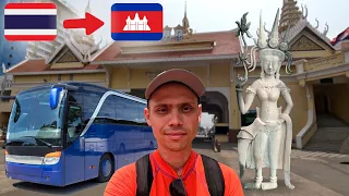 From Thailand to Cambodia by bus. Bangkok - Siem Reap. First impressions.