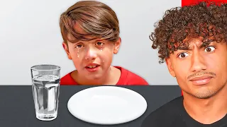 POOR KID ONLY EATS WATER!!