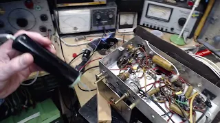 Mohawk Model 1240 Five Tube Radio Video #6 - Capacitor Cookout