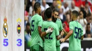 Real Madrid vs Fenerbahce 5-3 All Goals & Highlights RESUMEN y GOLES30/07/2019 HD
