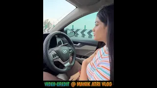 @ManikAtri  cute girl 😋😘 ne car thok di 😂 😅 #rider #bike #youtubeshorts #shorts #bmw #love