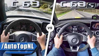 Mercedes AMG C63 vs C63 S ACCELERATION & TOP SPEED 0-260km/h AUTOBAHN POV by AutoTopNL