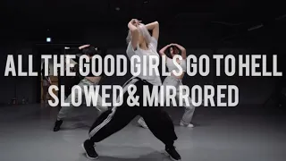 ALL THE GOOD GIRLS GO TO HELL | BILLIE EILISH | JIN LEE | SLOWED & MIRRORED