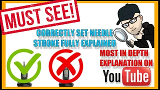 How To Correctly Set A Tattoo Needle & 'STROKE' Fully Explained!