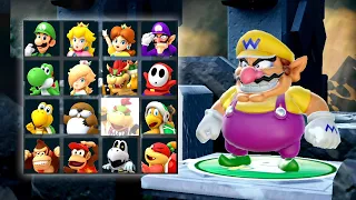 Super Mario Party - Whomp's Domino Ruins - Mario Vs Wario Vs Goomba Vs Boo