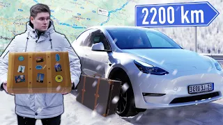 Elektro-Reise im Winter?? So ist es wirklich! | Tesla Model Y Performance