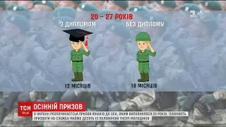 Осінній призов: влада обіцяє не відправляти строковиків на передову