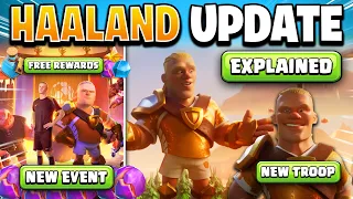 Haaland x CoC Update - New Troop, Events & FREE Rewards Challenges in Clash of Clans