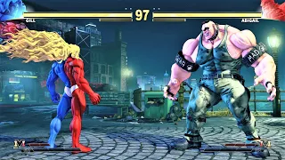 Gill vs Abigail (Hardest AI) - Street Fighter V