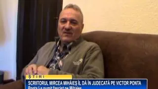 Scriitorul Mircea Mihaies il da in judecata pe Victor Ponta