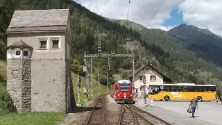 Rhätische Bahn vezetőállás-videó: Samedan - Scuol-Tarasp