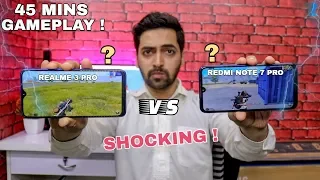 Realme 3 Pro vs Redmi Note 7 Pro - Gameplay Test | With Battery & Heat Check 🔥💪