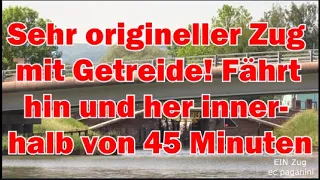 Sehr kurioser Getreidezug! Der fährt hin und her innerhalb von ca. 45 Minuten! Mit der BB 75124