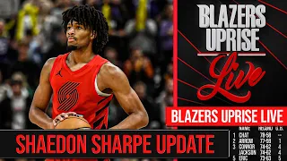 Shaedon Sharpe Injury Update | Blazers vs Wizards Preview | Blazers Uprise Live