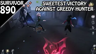 Sweetest victory against greedy hunter - Survivor Rank #890 (Identity v)