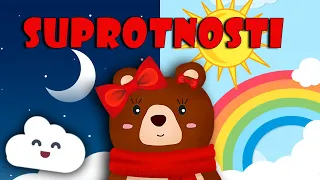 🌞🌙 Učimo suprotnosti | Razvoj govora | Mama Medo nas uči 🐻