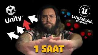 1 SAATTE 2 OYUN YAPTIM! (UNITY vs UNREAL)