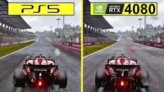F1 24 PS5 vs PC RTX 4080 4K 60 FPS Ultra Graphics Comparison