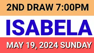 STL - ISABELA May 19, 2024 2ND DRAW RESULT