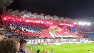 Wisła Kraków   Cracovia 07 11 2021 Oprawa cz3 Piro