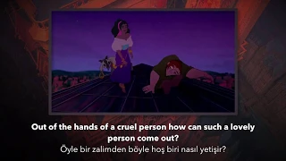 The Hunchback of Notre Dame - Esmeralda Finds Quasimodo - Turkish (Subs + Trans)