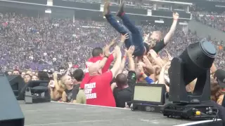 US Bank Stadium "Security" Pushes Crowd Surfer