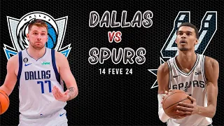 Destaques completos do jogo San Antonio Spurs x Dallas Mavericks | 14 de fev | 2024 NBA Season