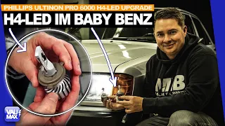 H4-LED im 190er Baby-BENZ W201 | Philips H4-LED-Leuchten im Einbaubericht und Test