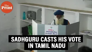 Sadhguru Jaggi Vasudev casts his vote in Tamil Nadu for the first phase of Lok Sabha Election