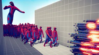 100x SPIDER MAN + GIANT vs EVERY GOD - TABS | Totally Accurate Battle Simulator 2023