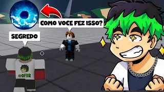 ENTREI COM O GOJO NO 1V1 DO STRONGEST BATTLEGROUNDS