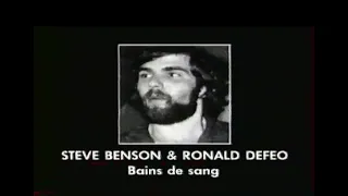 Benson & Defeo "Bains de Sang" (Dossier n°23)