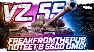 LEBWA CUP НА VZ.55! ПОТ В 5500+ DMG! Первая сессия после обнуления. Познал ДЗЕН?