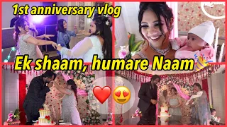 Hamari 1st  anniversary Vlog || fir se ki sagai❤️|| Ek sham hamareNaame #shyank