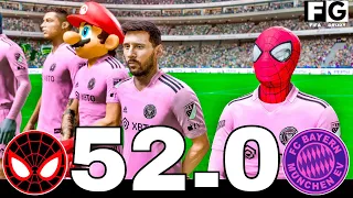 FIFA 24 | MESSI, SPIDERMAN, RONALDO, SUPER MARIO AND ALLSTARS & ANIMATED CHARACTER PLAYING TOGETHER