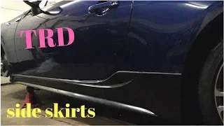 INSTALLING SIDE SKIRTS ON MY FRS( BAYSON R) TRD