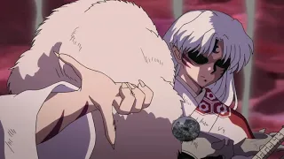 Hanyo No Yashahime: Sengoku Otogizoushi - Sesshomaru detiene la bola de fuego demoniaco de Kirinmaru