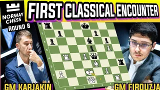 FIRST CLASSICAL ENCOUNTER | KARJAKIN VS FIROUZJA | NORWAY CHESS (2021) | R8 | RKEE TV |