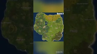 Evolution of fortnite map season  (season 1 - season 18)