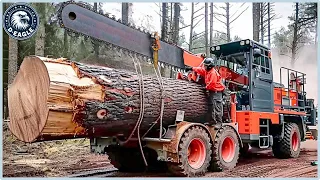 199 Incredible Fastest Big Chainsaw Cutting Tree Machines ▶14