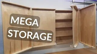 DIY tool storage woodworking wall cabinet build project