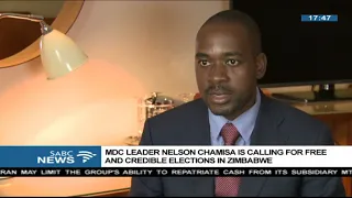 Nelson Chamisa calls for free and credible elections in Zimbabwe