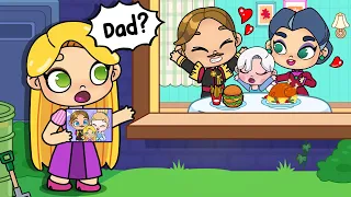 Rapunzel Mother and Daughter But Dad Has Another Family | Princess In Avatar World | Toca Boca