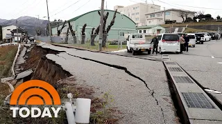 Powerful earthquakes rattle Japan, trigger tsunami warnings