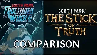 South Park: The Fractured But Whole & The Stick of Truth - Comparison