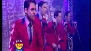 Cast of Jersey Boys London on GMTV 20/03/08