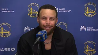 Steph Curry on bizarre ending vs Lakers, FULL Postgame Interview 🎤