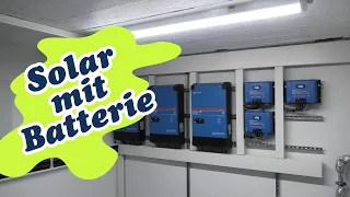 Photovoltaik Solaranlage Victron mit Batterie