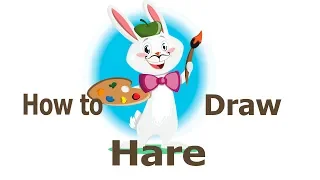 How to draw a hare, draw animals